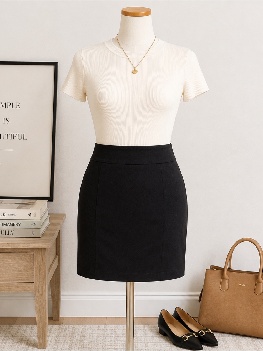 Ellen Tracy classic black pencil skirt in women’s size XL.